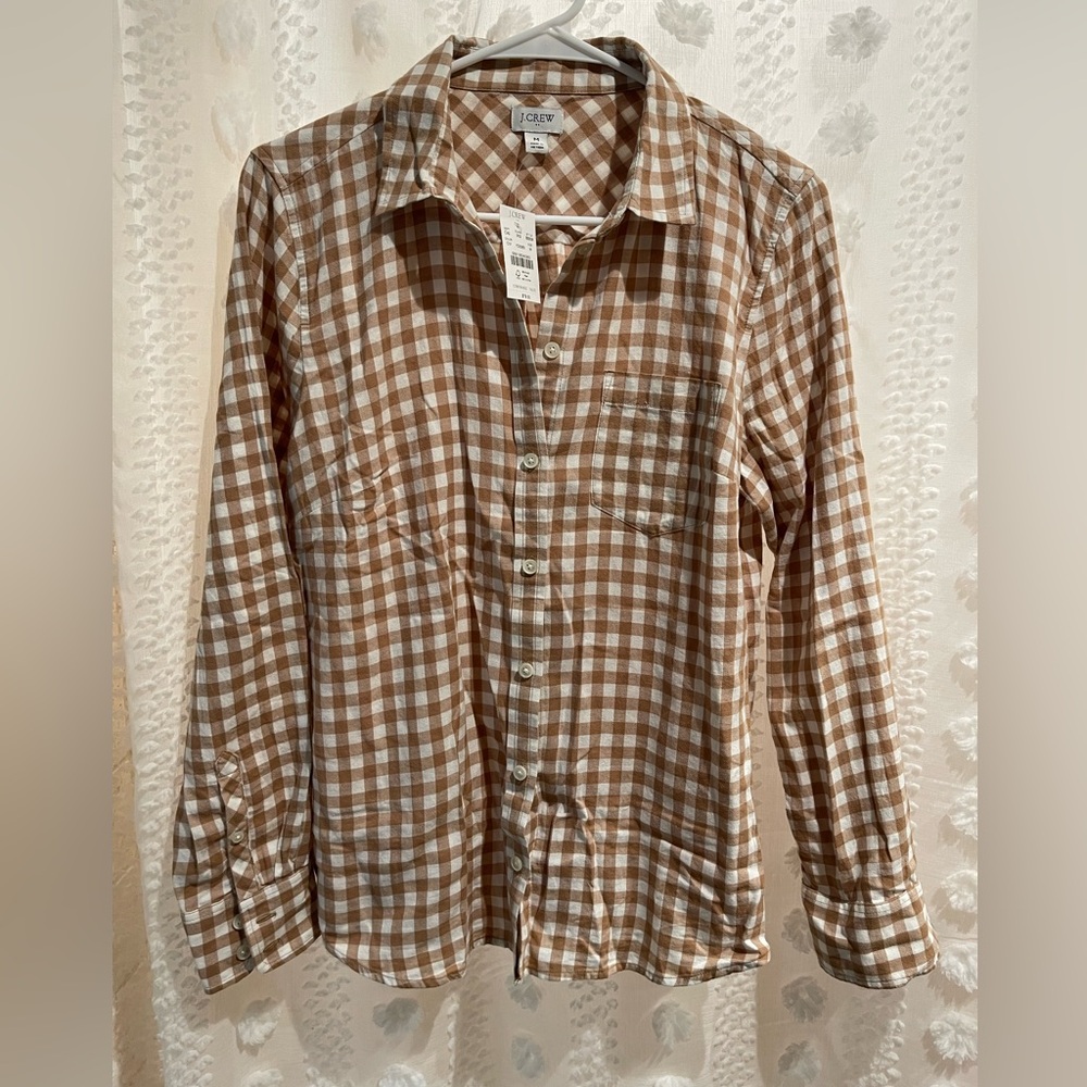 Women’s J Crew button up. Size Medium. New with tags.